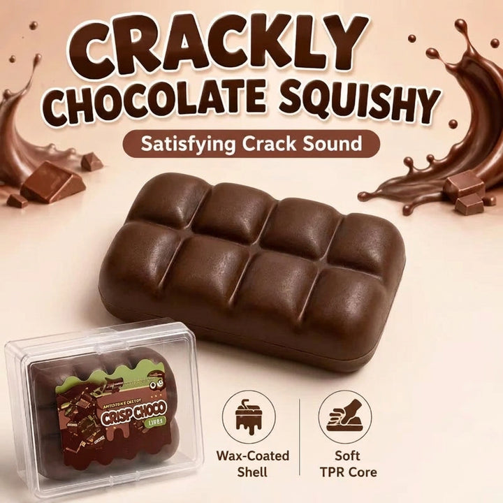 Crackle Wax Chocolate Squishy
