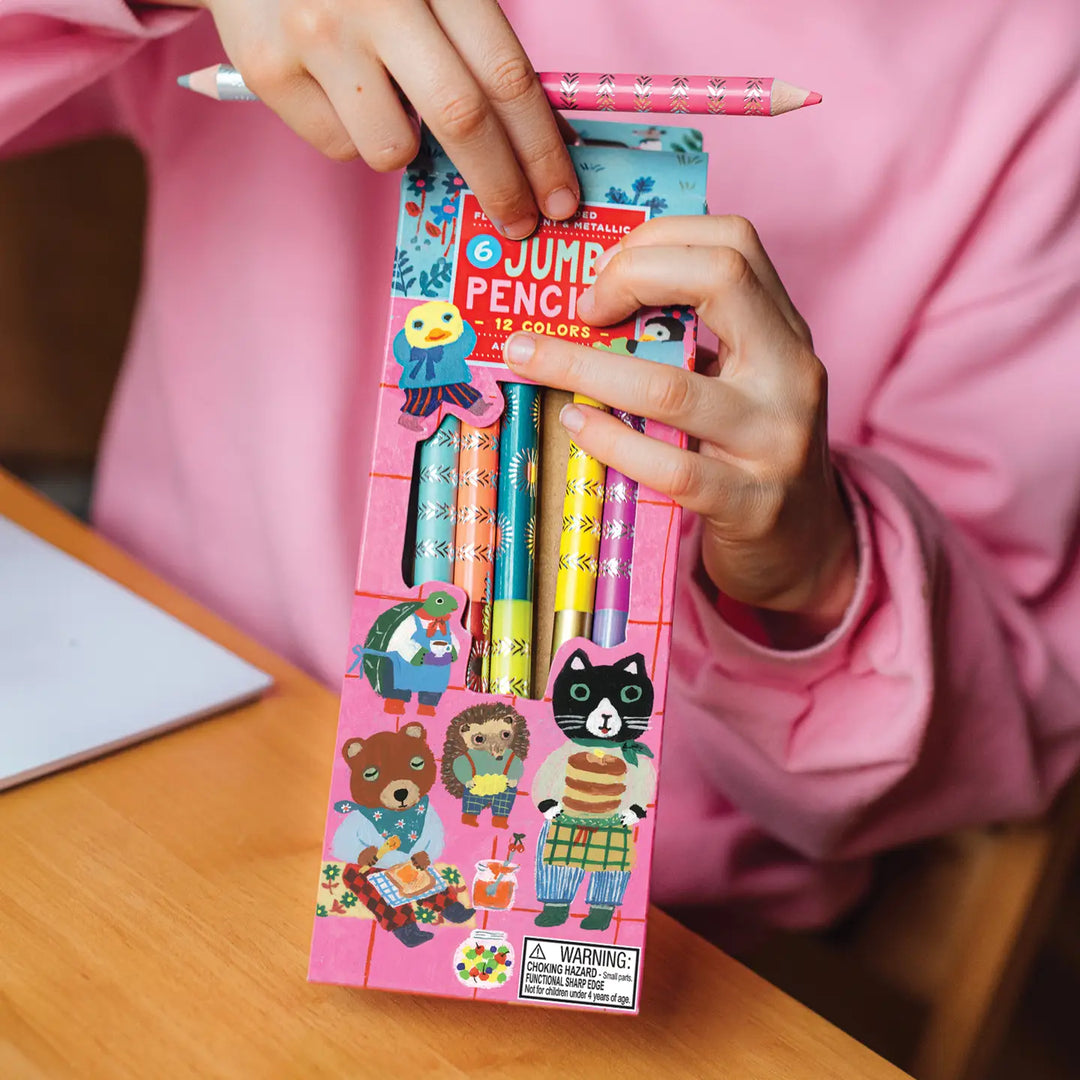 Sweet Celebration 6 Jumbo Double-Sided Colored Pencils
