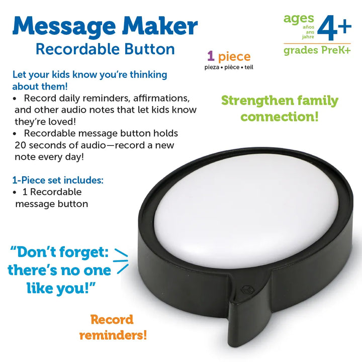 Message Maker Recordable Button- Speech Bubble