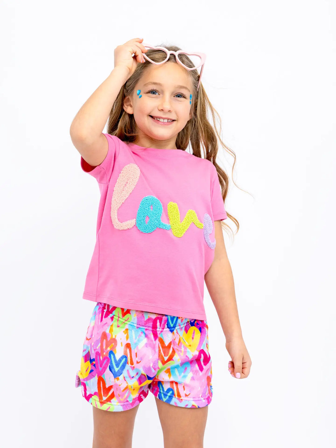 Preppy Goose Love Applique Short Sleeve Tee