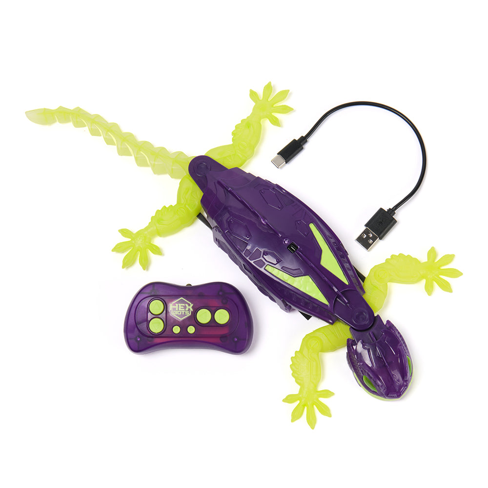 HEXBUG Hex Bots Glow-in-the-Dark Wall-Climbing Gecko Toytown