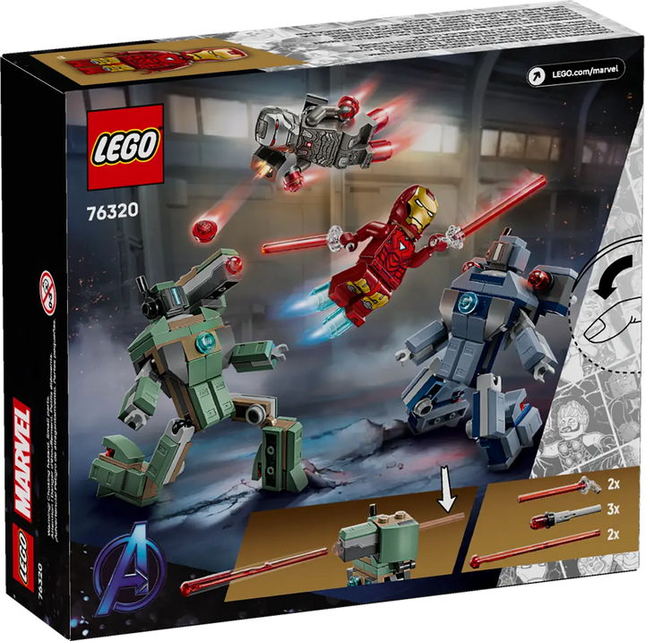 LEGO® Marvel Iron Man & War Machine vs. Hammer Drones