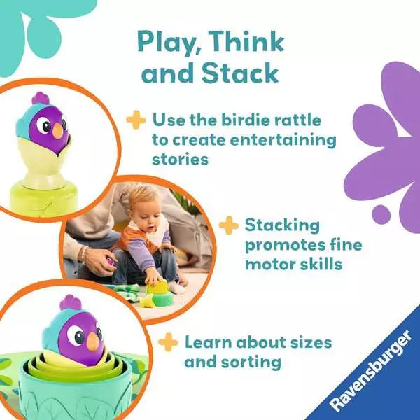 Ravensburger 3-in-1 Stacking Cups: Bird's Nest