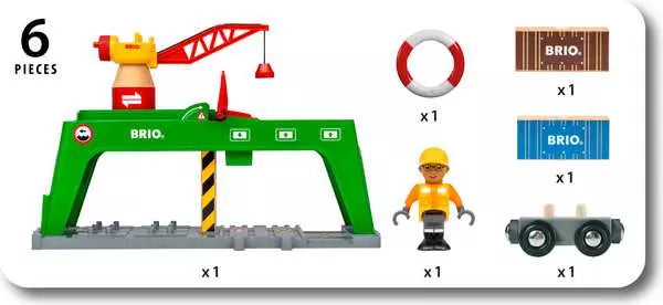 BRIO World Train Set Container Crane