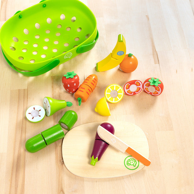 Pretendables Fruit And Veggie Basket Set