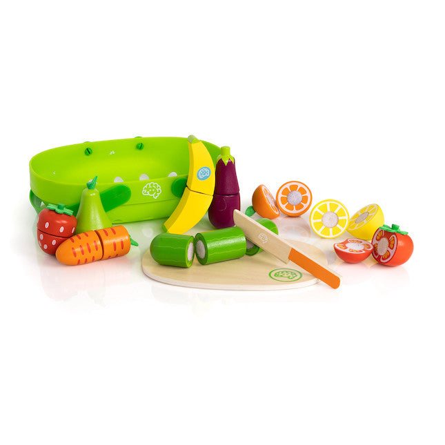 Pretendables Fruit And Veggie Basket Set