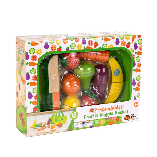 Pretendables Fruit And Veggie Basket Set
