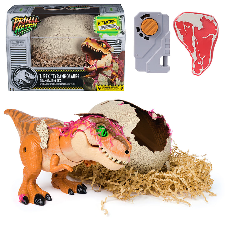 Primal Hatch Jurassic World - Interactive T-Rex with Sound