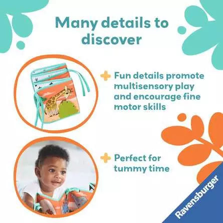 Ravensburger Tummy Time Book Wild Animals