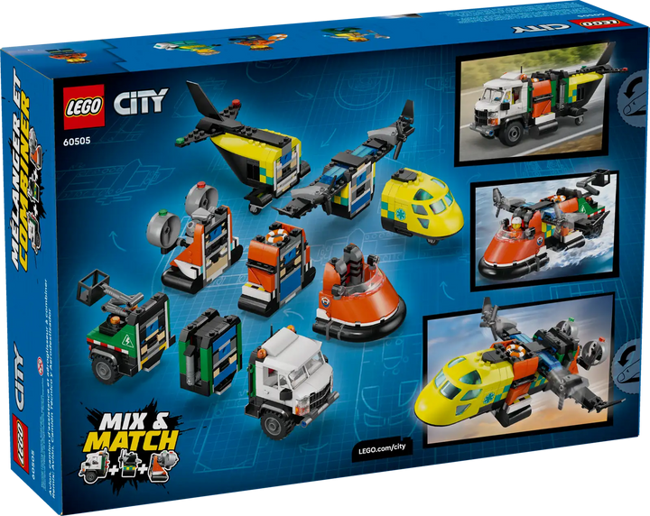 LEGO® City Airplane, Service Truck &amp; Hovercraft Remix