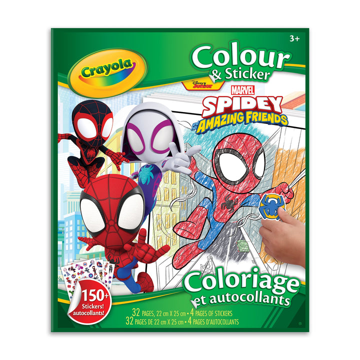 Crayola Spidey & Friends Colour and Sticker Book