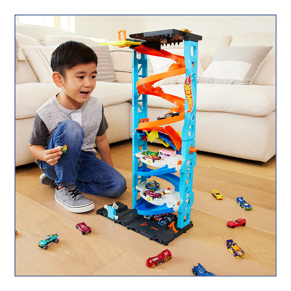 Hot Wheels City Transforming Race Tower