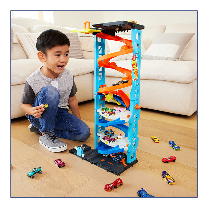 Hot Wheels City Transforming Race Tower
