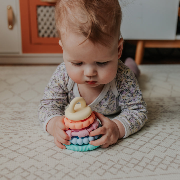 Rainbow Stacker Teether - Pastel