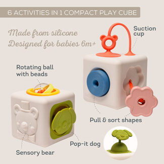 Taf Toys – Peek &amp; Play Silicone Cube