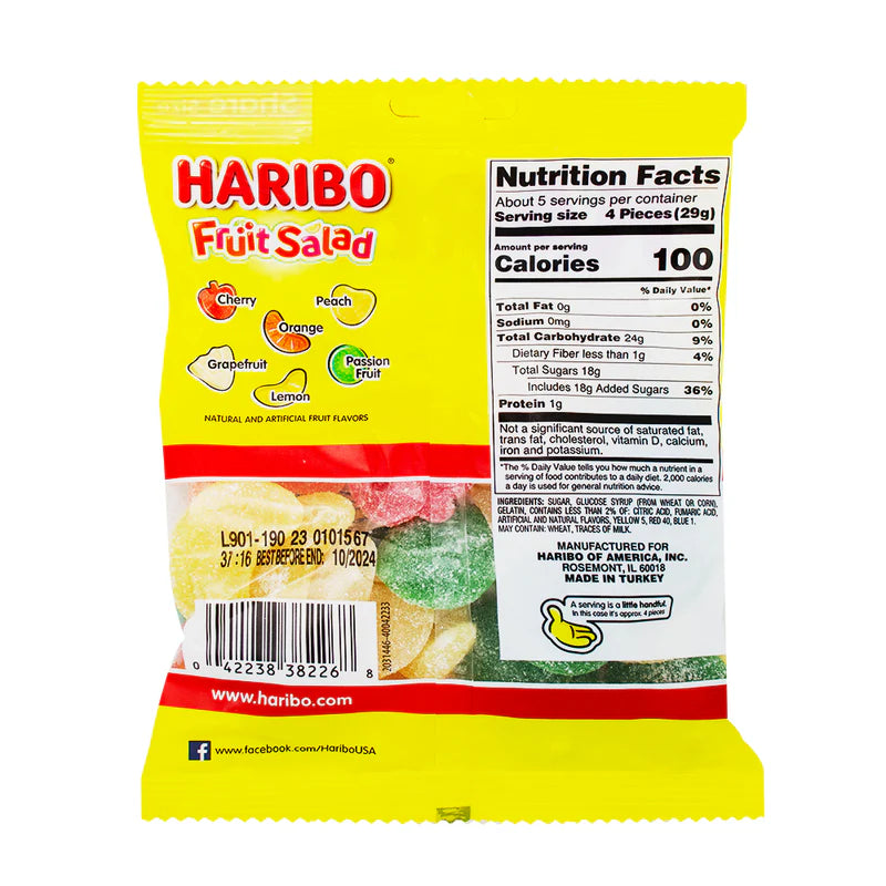 Haribo Fruit Salad 175g Bag
