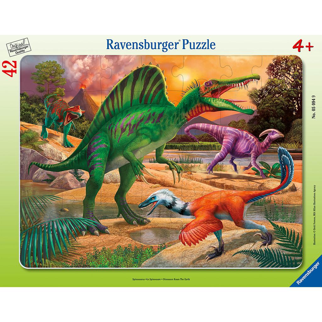Ravensburger Dinosaurs Roam The Earth 42Pc Frame Puzzle