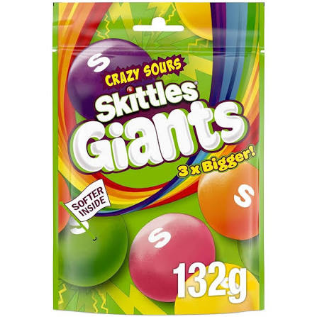 Skittles GIANTS Crazy Sours 132g