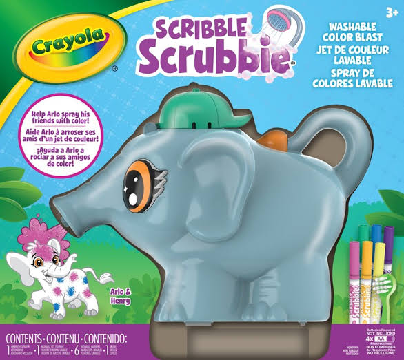 Crayola Scribble Scrubbie Colour Blast Airbrush Set