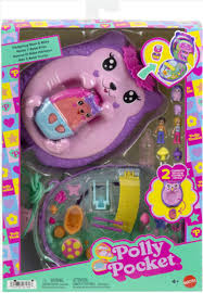Polly Pocket Hedgehog Mom & Baby 2-in-1 Purse Playset