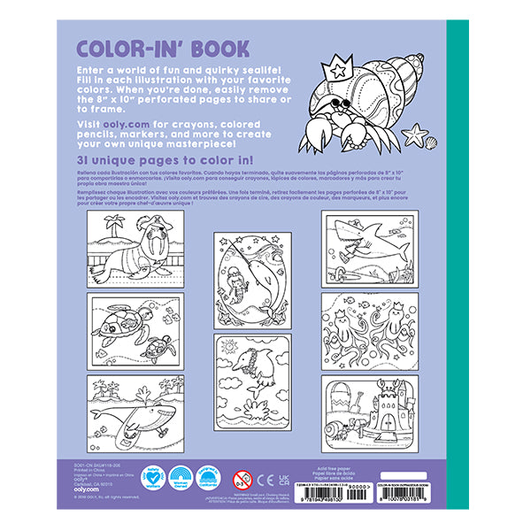 Color-in' Book: Outrageous Ocean