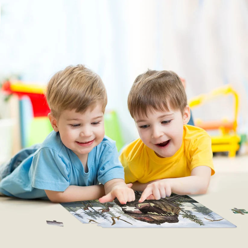 Dino 3D Lenticular 100 Piece 2-Sided Puzzle