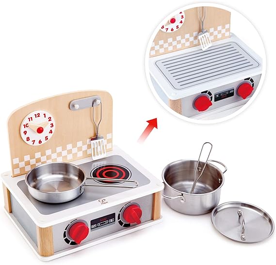 Hape 2-In-1 Kitchen & Grill Set