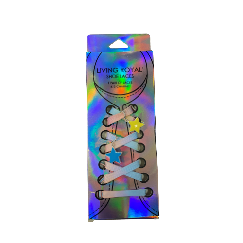 Star Shoe Laces & Charm Set