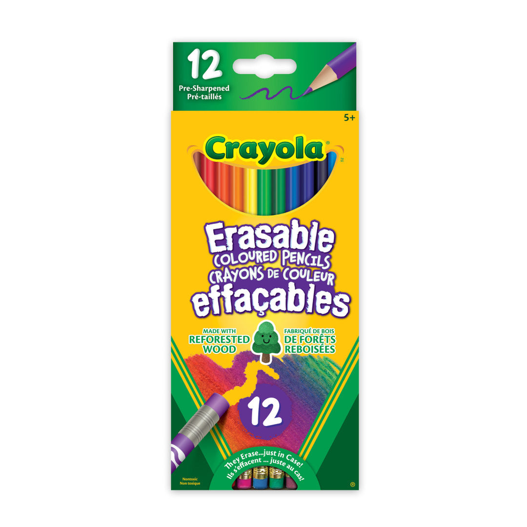 Crayola Erasable Coloured Pencils 12ct