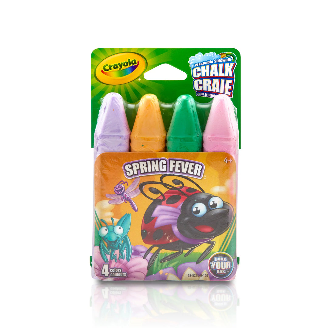 Crayola Washable Sidewalk Chalk 4 Pack