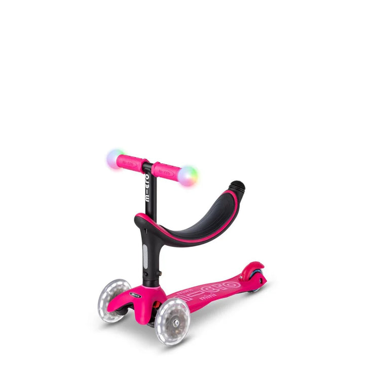 Pink Micro Mini2Grow Deluxe Magic LED Scooter