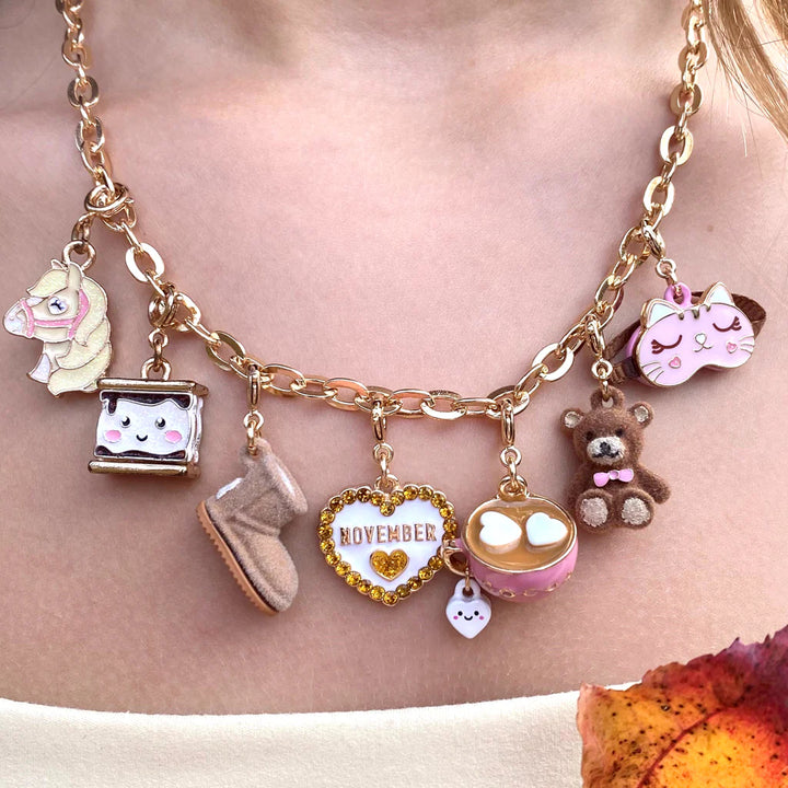CHARM IT! Gold November Birthstone Charm