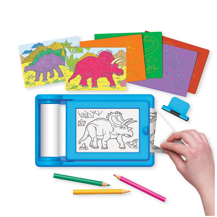 Kidz Maker Dinosaur Rub-Art
