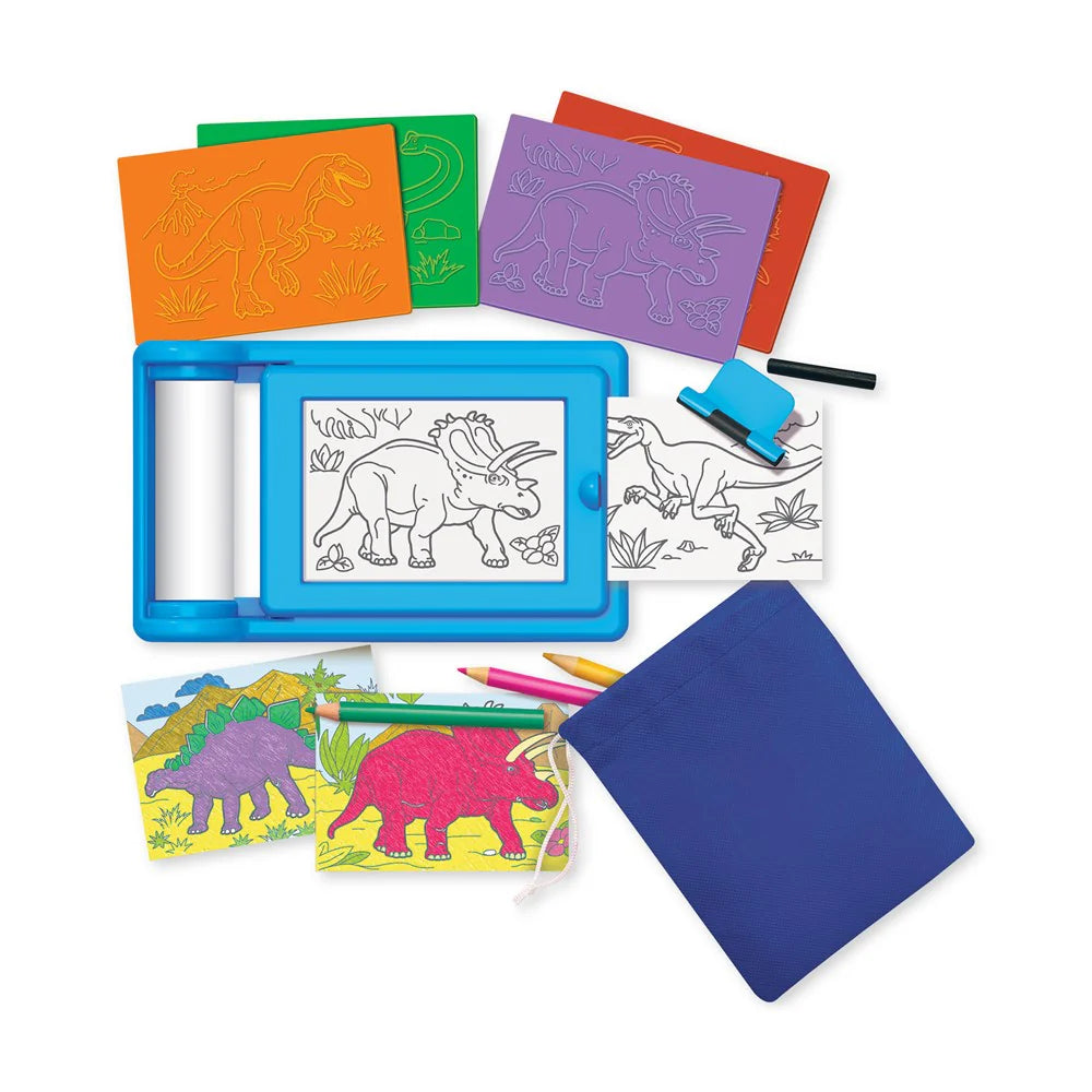 Kidz Maker Dinosaur Rub-Art