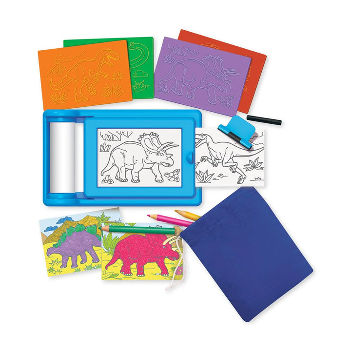 Kidz Maker Dinosaur Rub-Art