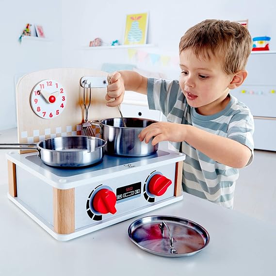 Hape 2-In-1 Kitchen & Grill Set