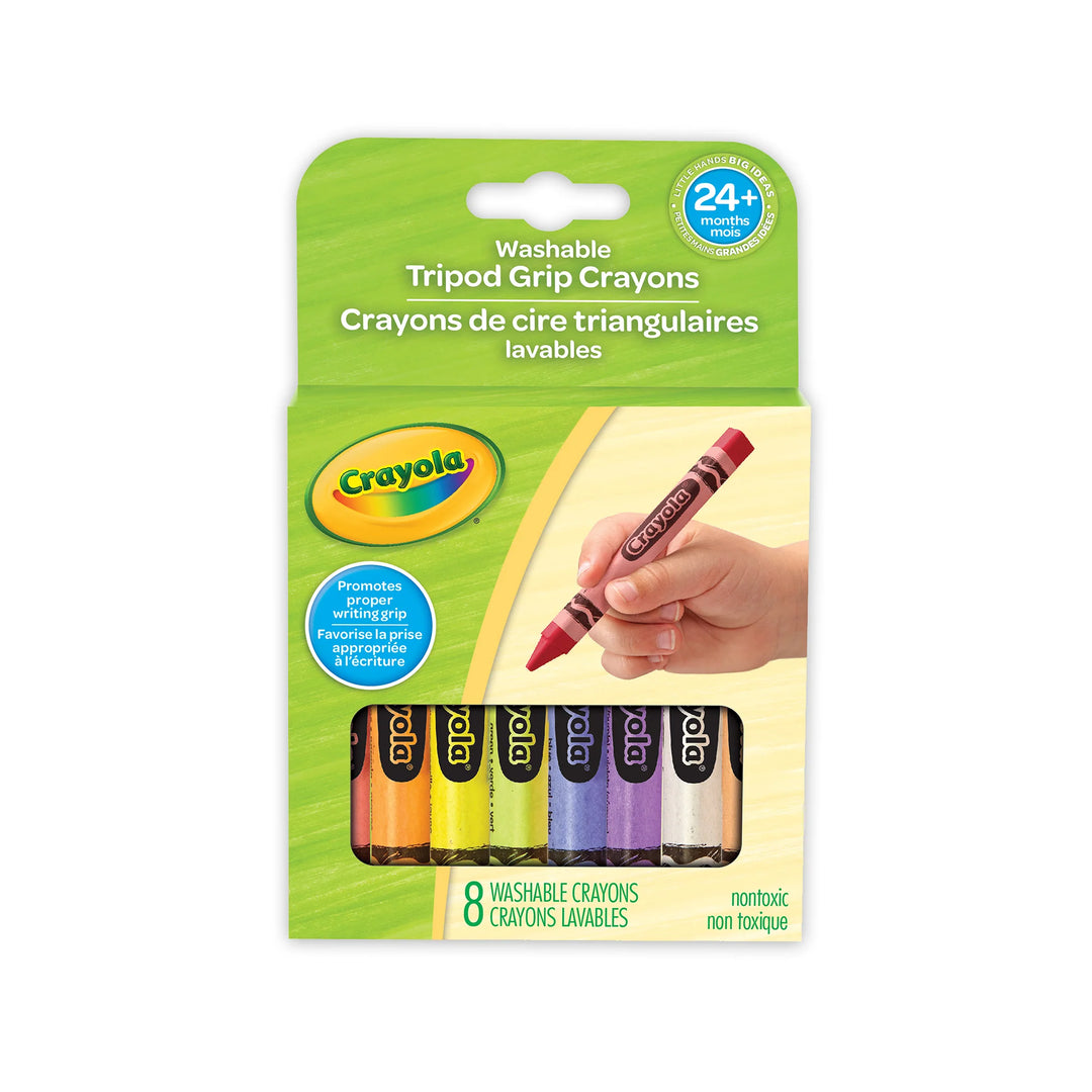 My First Tripod Grip Crayons Washable 8 Pack