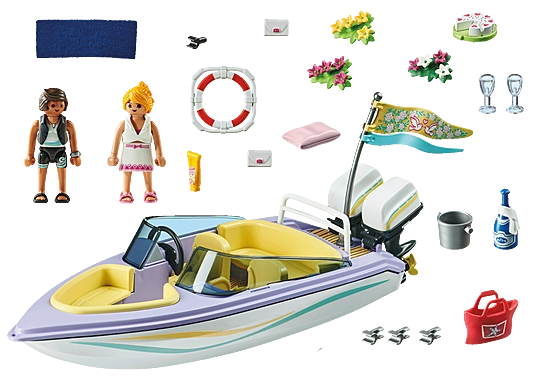 Playmobil City Life Honeymoon Speedboat Trip
