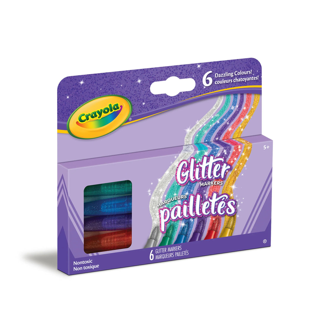 Crayola Glitter Markers 6pk