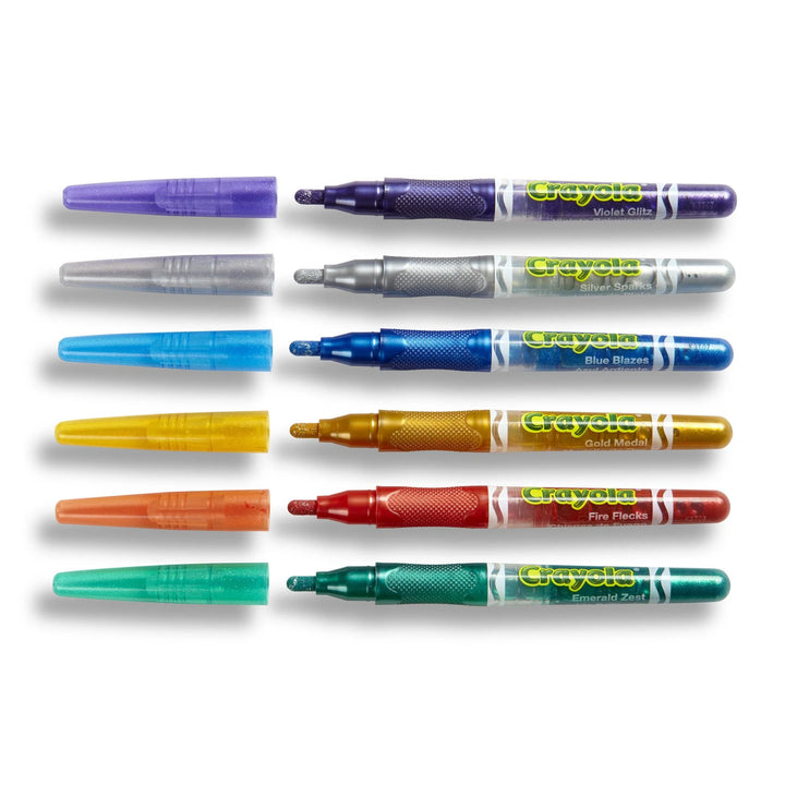 Crayola Glitter Markers 6pk