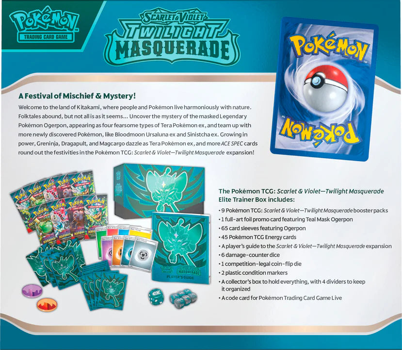 Pokemon SV06 Twilight Masquerade Elite Trainer Box