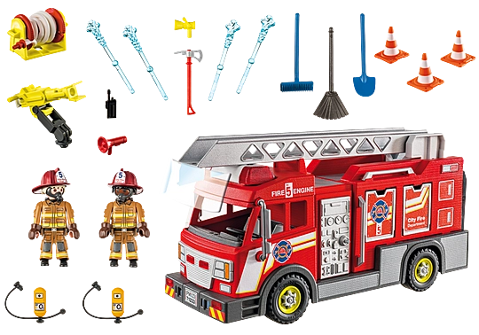 Playmobil City Action Fire Truck with Flashing Lights