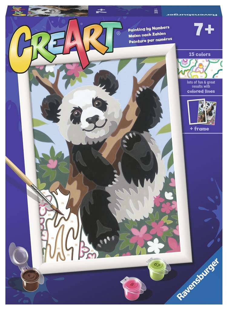 CreArt Paint by Number - Playful Panda