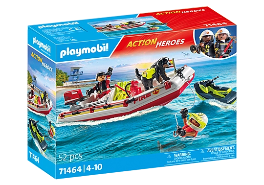 Playmobil Action Heroes Fireboat with Aqua Scooter