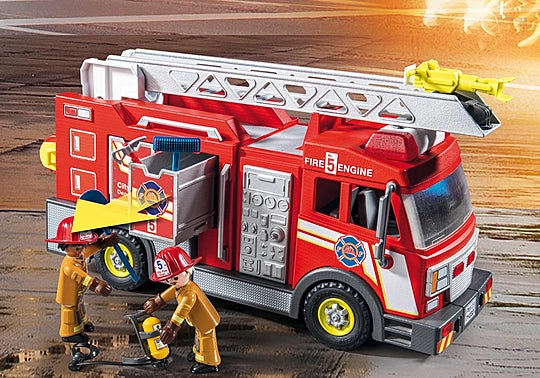 Playmobil City Action Fire Truck with Flashing Lights