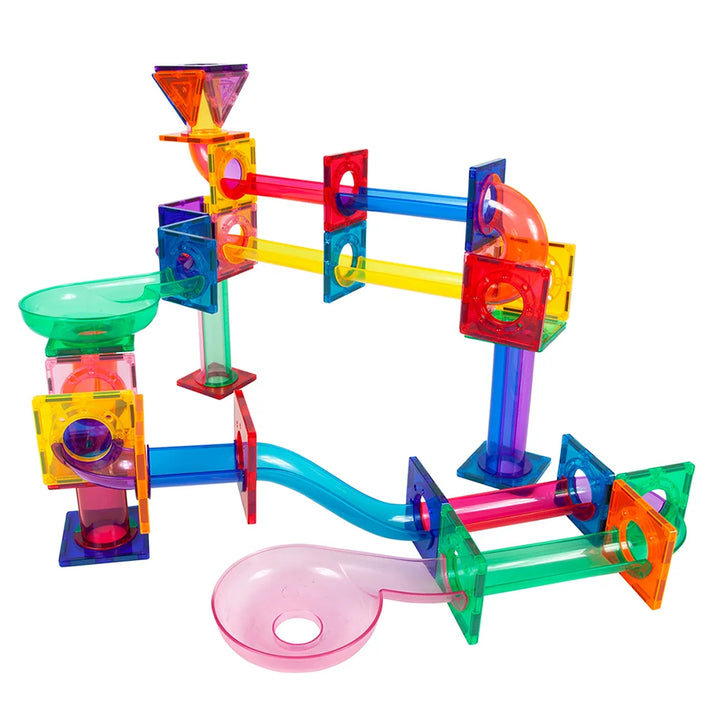 PicassoTiles 71pc Marble Run Building Blocks