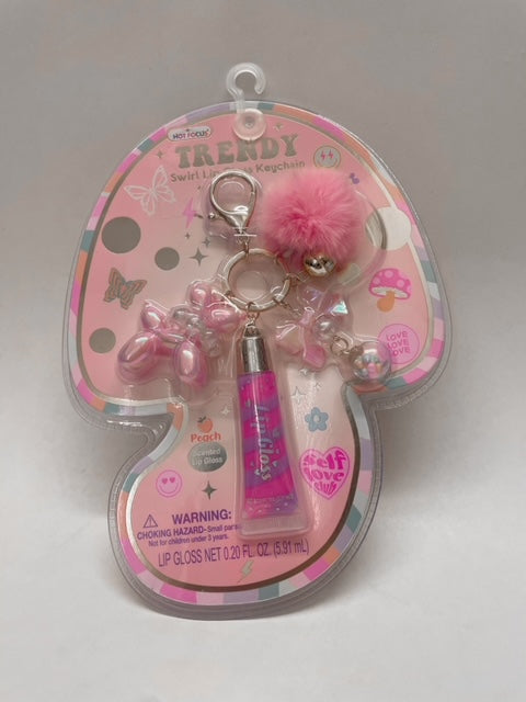 Hot Focus Trendy Lip Gloss with Keychain, Good Day