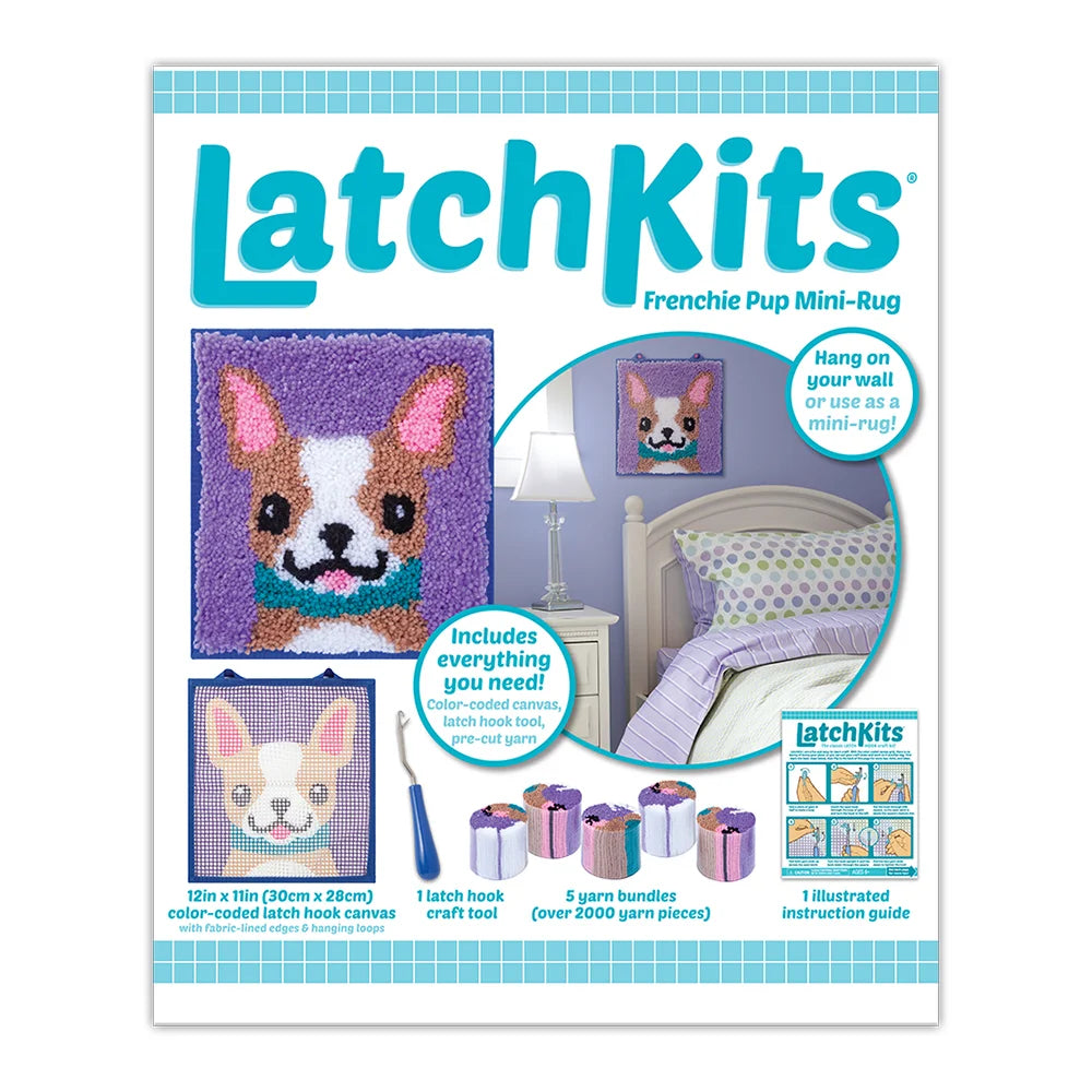 Latch Kits Frenchie Pup Mini Rug