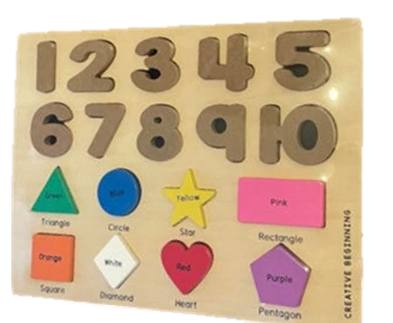 Puzzle Tracer Numbers, Shapes, Colors