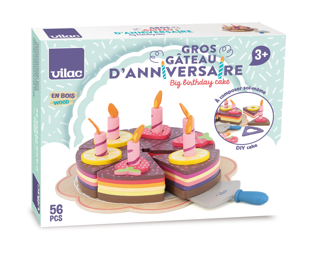 Wooden Big Birthday Cake